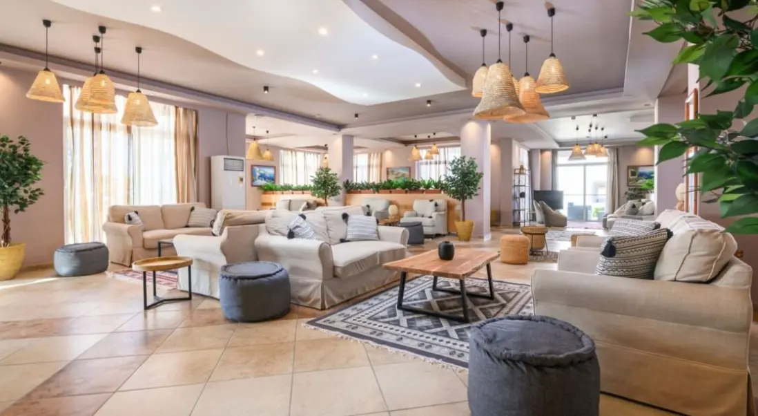Lobby hotelu Aegean Bay