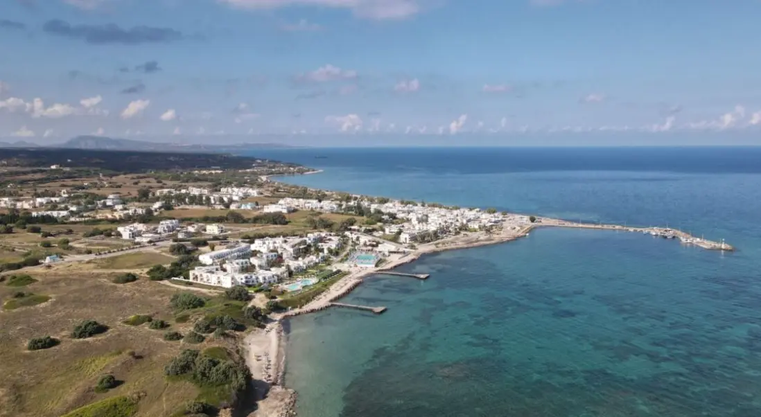Widok z hotelu Mastichari Bay
