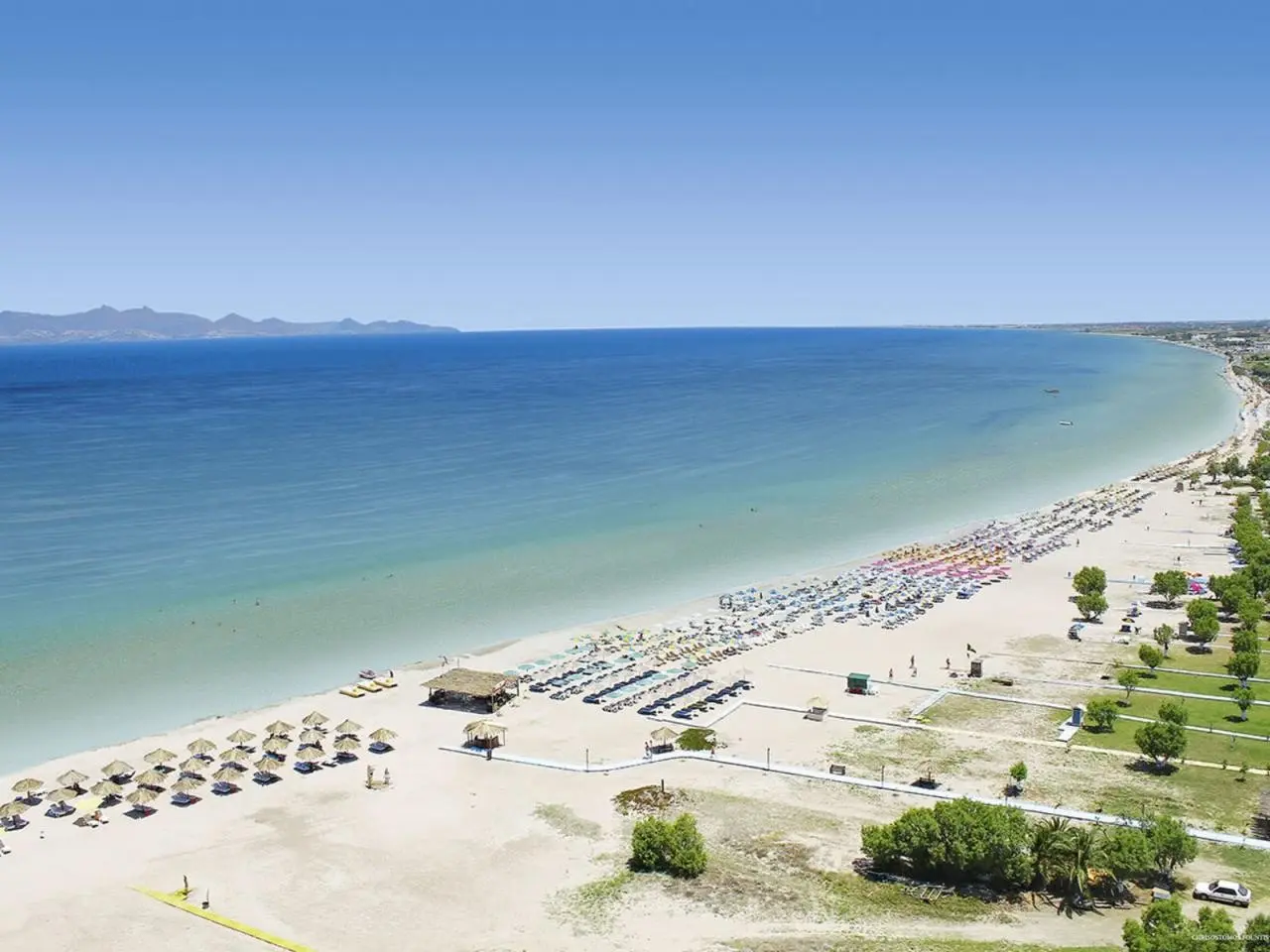 Plaża przy hotelu Tigaki Beach