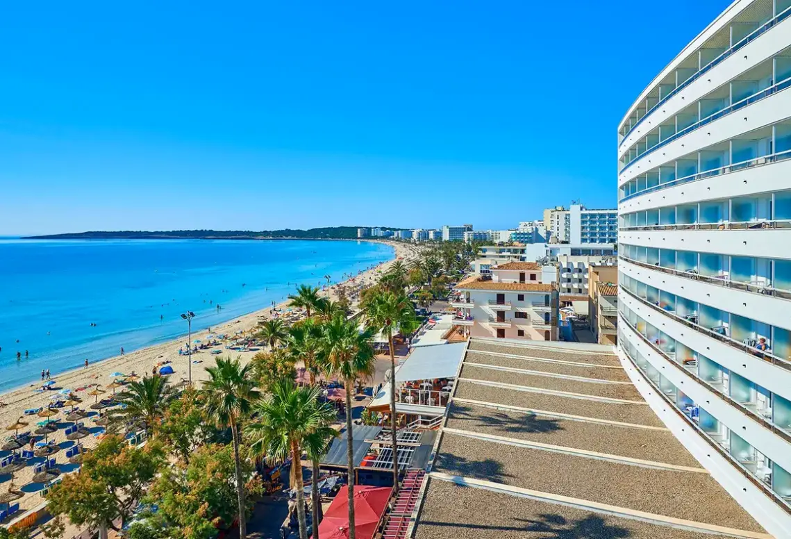 Plaża przy hotelu Hipotels Don Juan