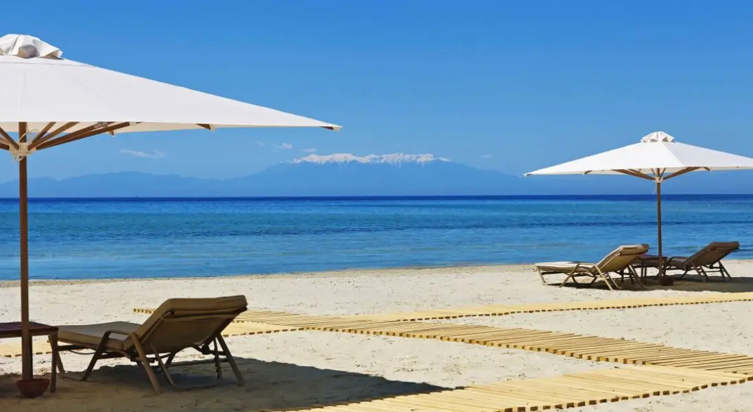Plaża przy hotelu Porto Sani