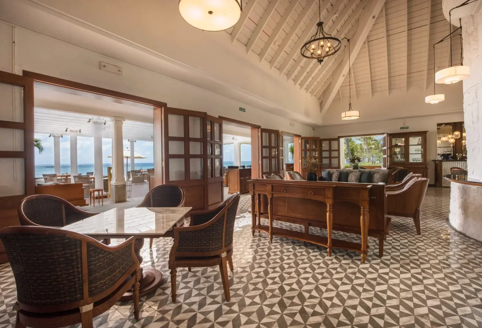 Lobby hotelu The Residence Mauritius